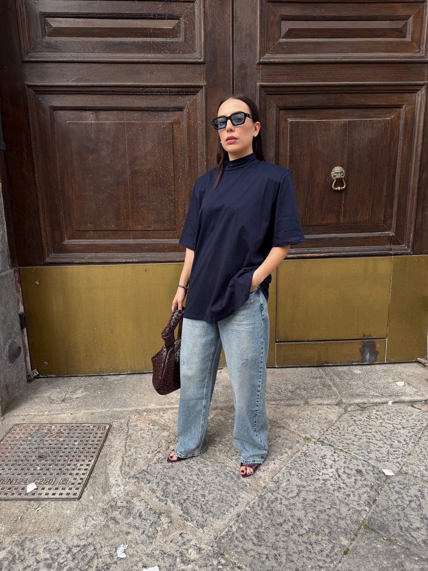 T-shirt spallina