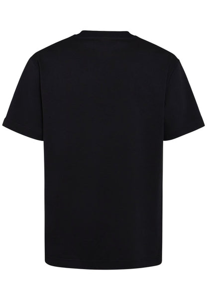 T-shirt con logo in gros-grain