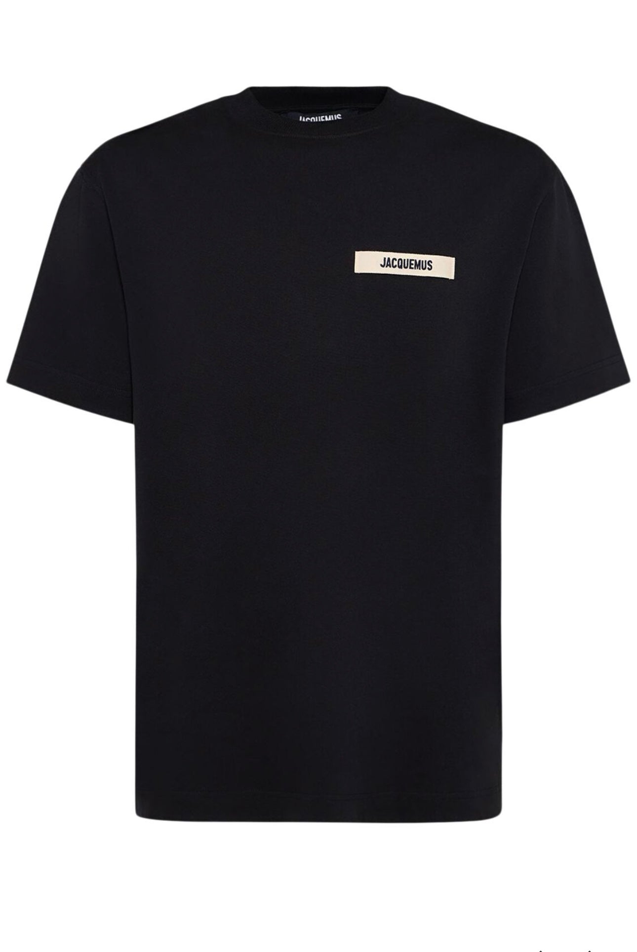 T-shirt con logo in gros-grain