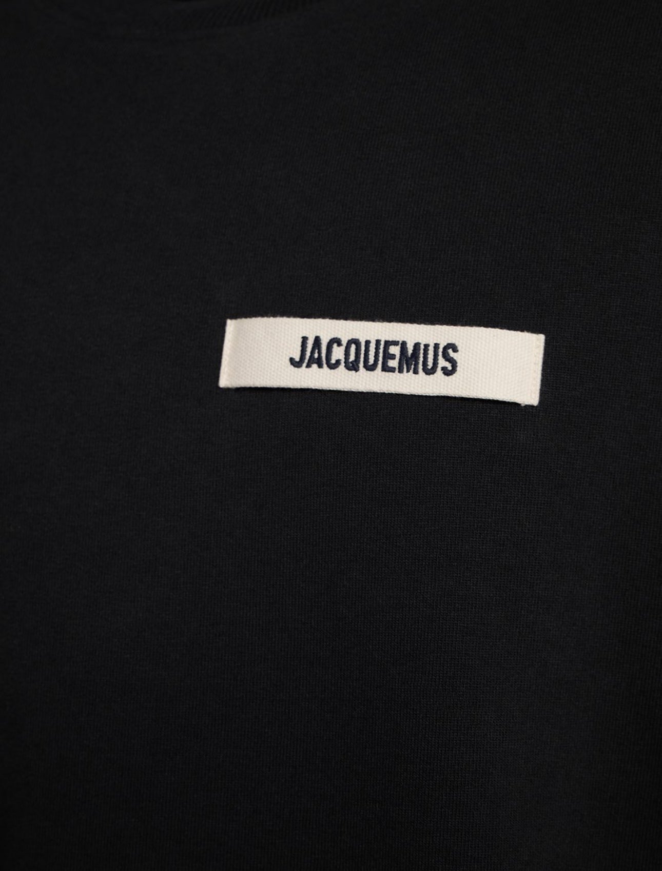 T-shirt con logo in gros-grain